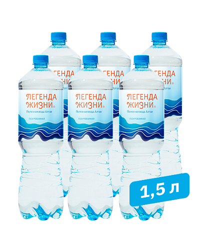 Вода газированная 1,5 л. (6 шт.)